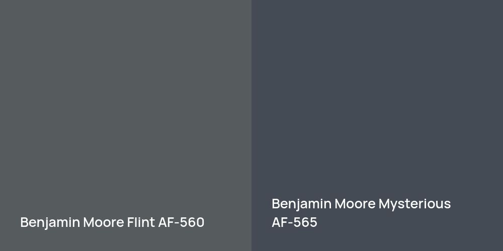 Benjamin Moore Flint vs. Benjamin Moore Mysterious