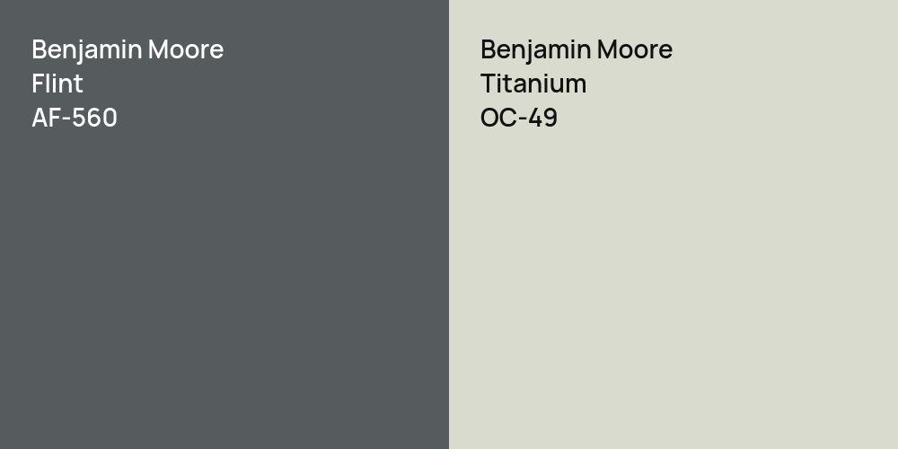 Benjamin Moore Flint vs. Benjamin Moore Titanium