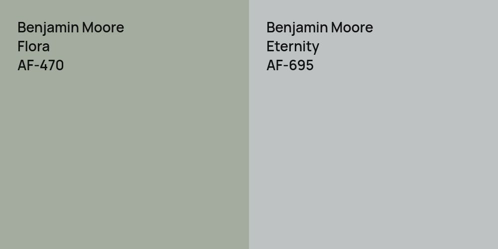 Benjamin Moore Flora vs. Benjamin Moore Eternity