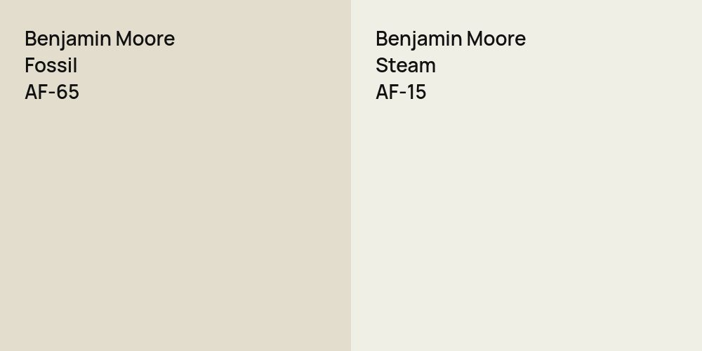 Benjamin Moore Fossil vs. Benjamin Moore Steam