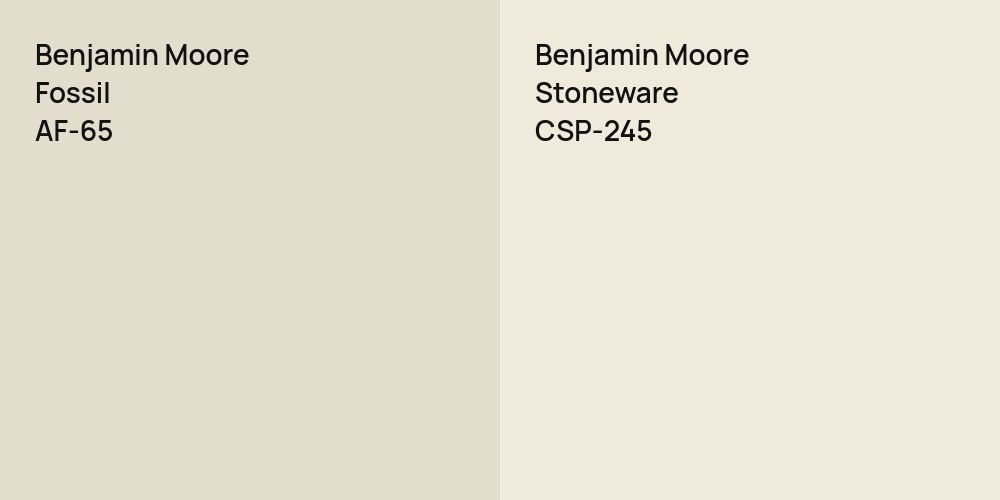 Benjamin Moore Fossil vs. Benjamin Moore Stoneware