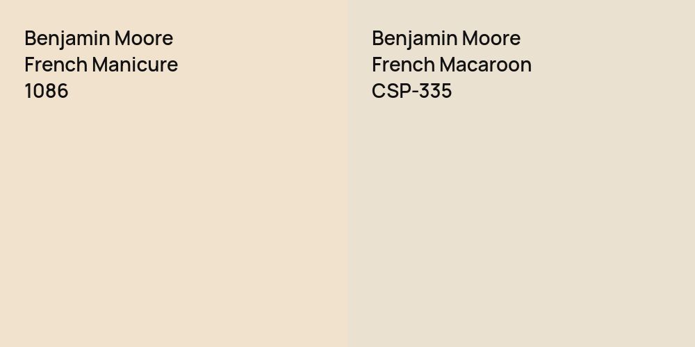 Benjamin Moore French Manicure vs. Benjamin Moore French Macaroon