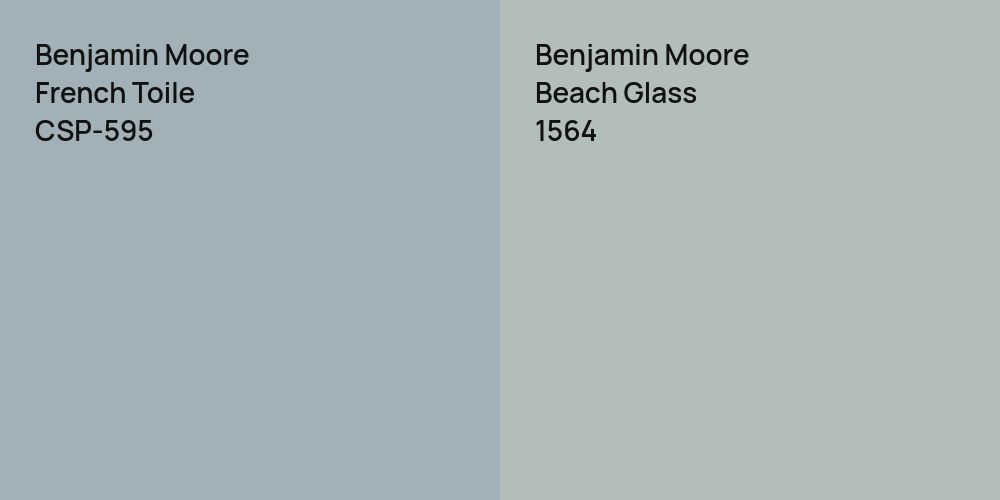 Benjamin Moore French Toile vs. Benjamin Moore Beach Glass