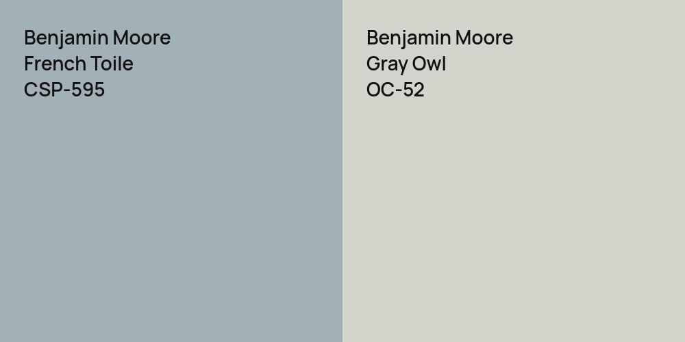 Benjamin Moore French Toile vs. Benjamin Moore Gray Owl