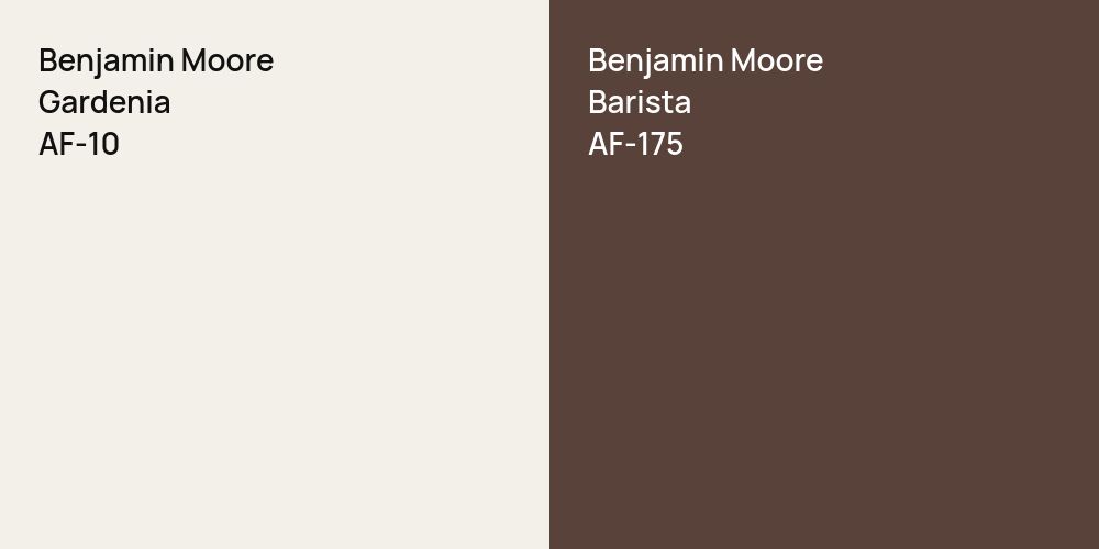 Benjamin Moore Gardenia vs. Benjamin Moore Barista