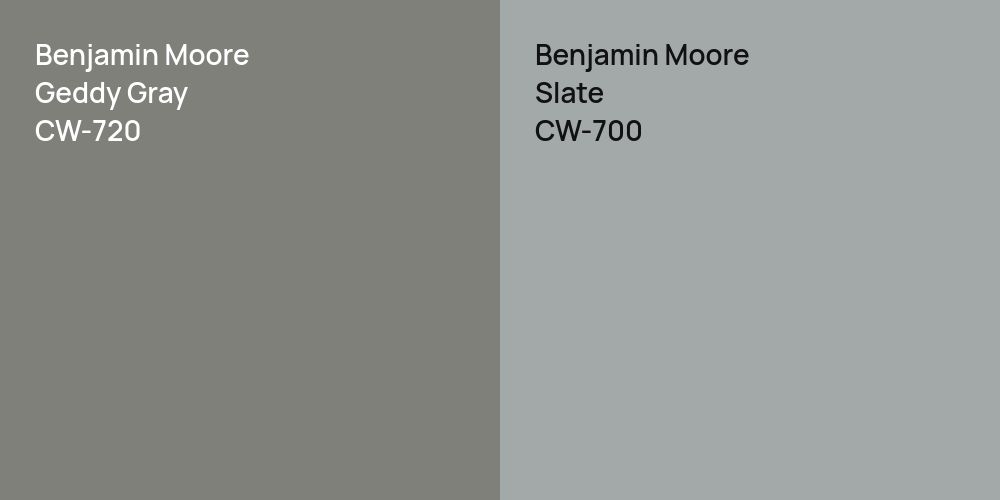 Benjamin Moore Geddy Gray vs. Benjamin Moore Slate