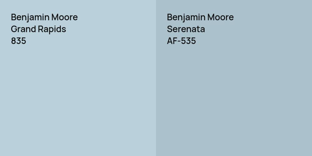 Benjamin Moore Grand Rapids vs. Benjamin Moore Serenata