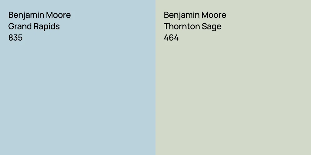 Benjamin Moore Grand Rapids vs. Benjamin Moore Thornton Sage