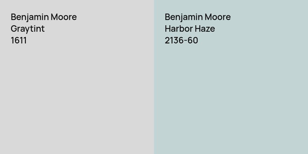 Benjamin Moore Graytint vs. Benjamin Moore Harbor Haze