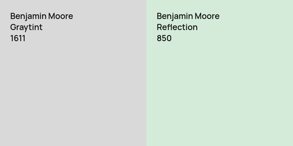 Benjamin Moore Graytint vs. Benjamin Moore Reflection