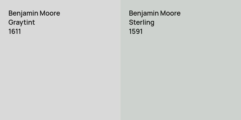 Benjamin Moore Graytint vs. Benjamin Moore Sterling