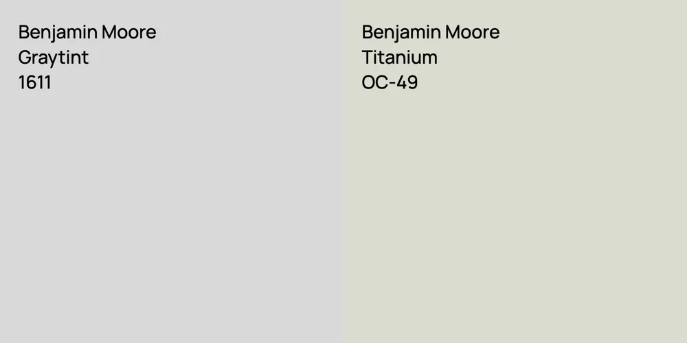 Benjamin Moore Graytint vs. Benjamin Moore Titanium