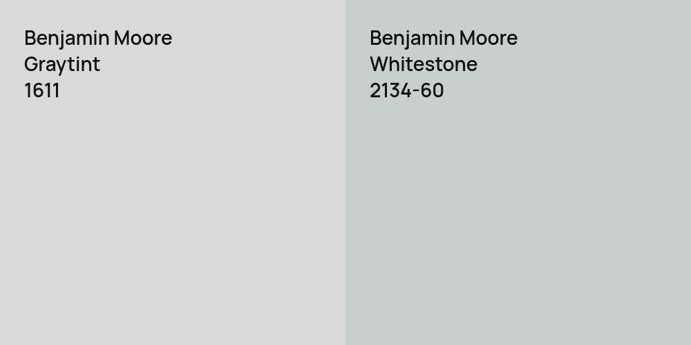 Benjamin Moore Graytint vs. Benjamin Moore Whitestone