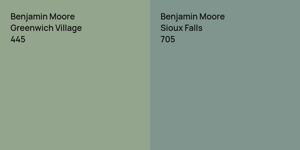 Benjamin Moore Greenwich Village vs. Benjamin Moore Sioux Falls