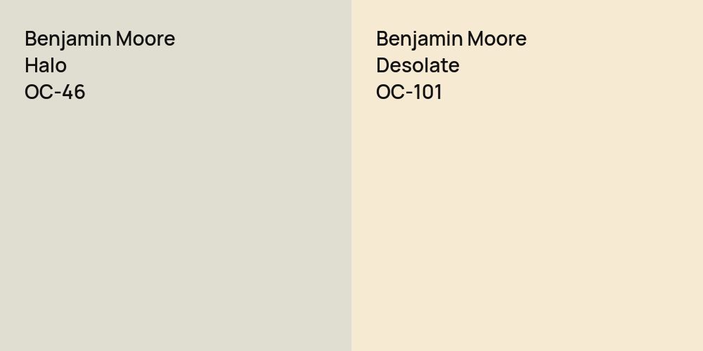 Benjamin Moore Halo vs. Benjamin Moore Desolate