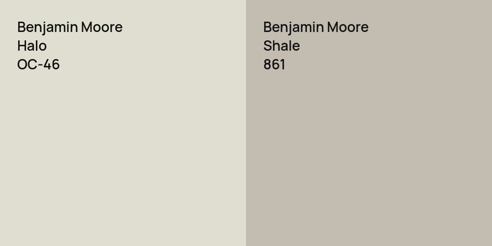 Benjamin Moore Halo vs. Benjamin Moore Shale