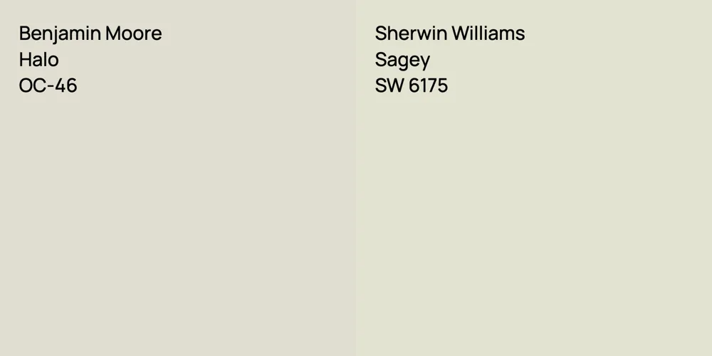 Benjamin Moore Halo vs. Sherwin Williams Sagey