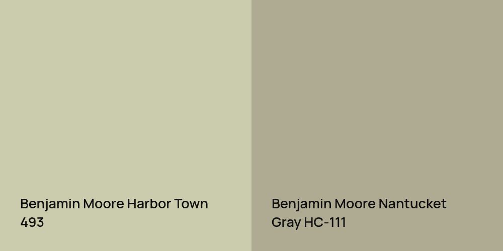 Benjamin Moore Harbor Town vs. Benjamin Moore Nantucket Gray