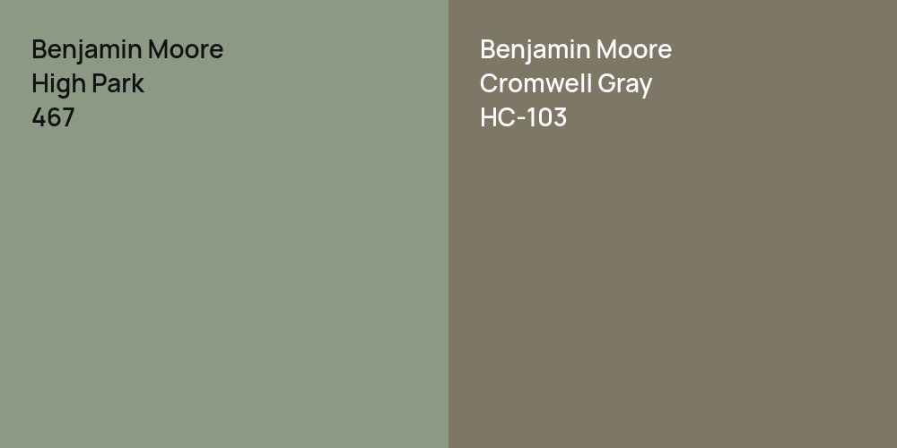 Benjamin Moore High Park vs. Benjamin Moore Cromwell Gray