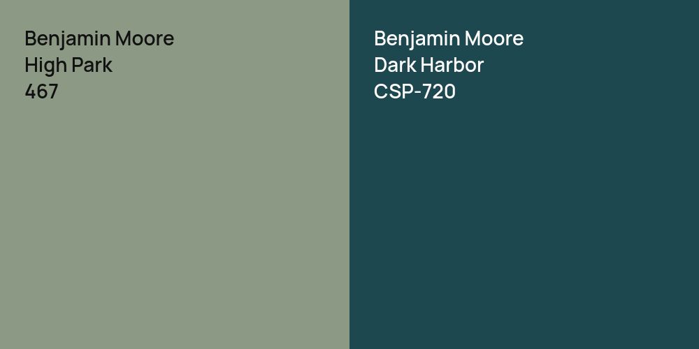 Benjamin Moore High Park vs. Benjamin Moore Dark Harbor