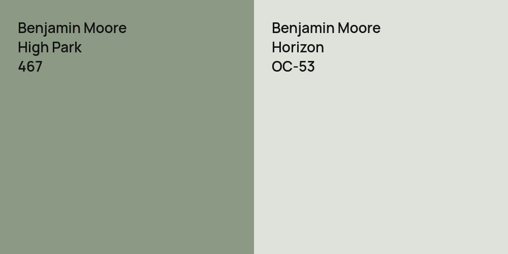 Benjamin Moore High Park vs. Benjamin Moore Horizon