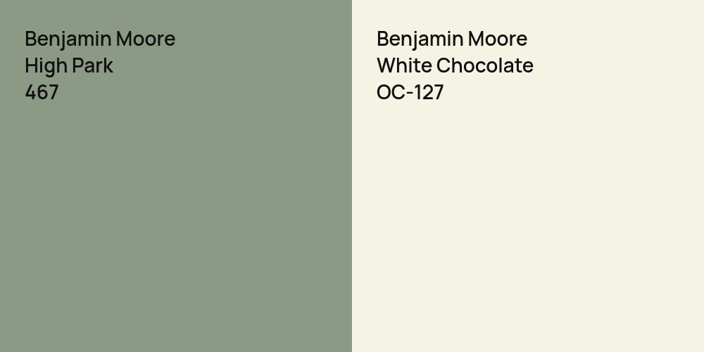 Benjamin Moore High Park vs. Benjamin Moore White Chocolate