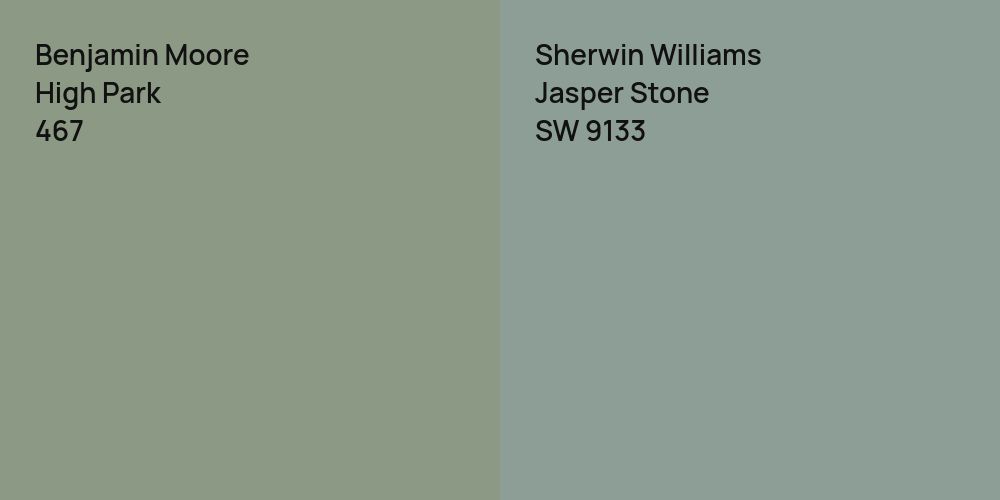 Benjamin Moore High Park vs. Sherwin Williams Jasper Stone