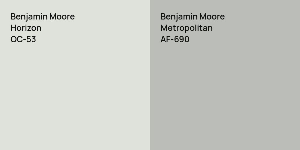 Benjamin Moore Horizon vs. Benjamin Moore Metropolitan