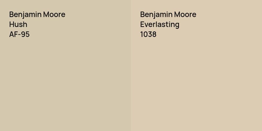 Benjamin Moore Hush vs. Benjamin Moore Everlasting