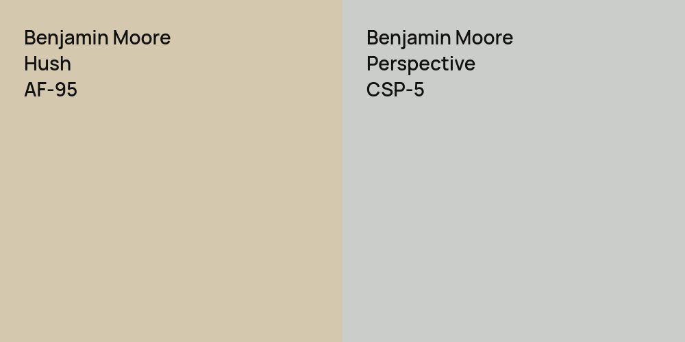 Benjamin Moore Hush vs. Benjamin Moore Perspective