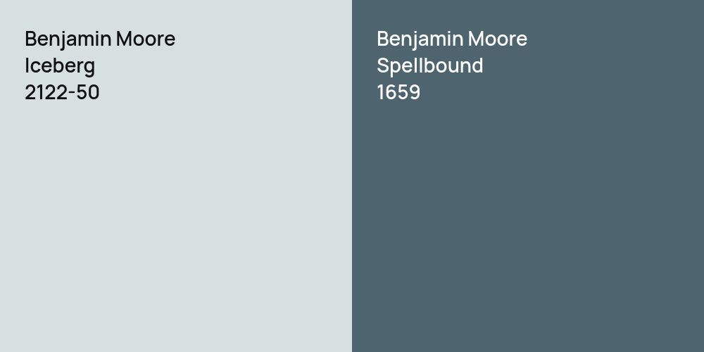 Benjamin Moore Iceberg vs. Benjamin Moore Spellbound