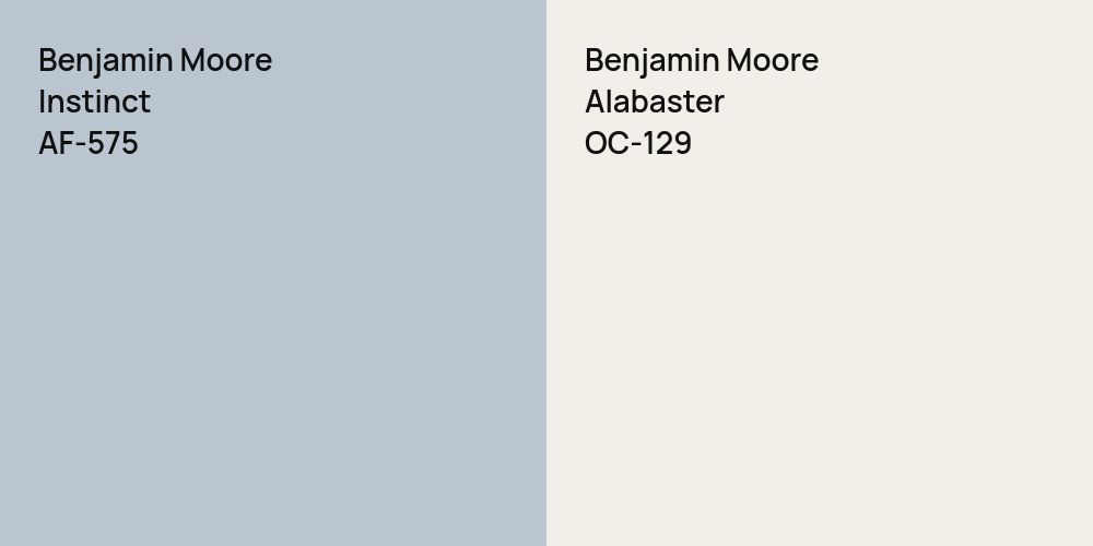 Benjamin Moore Instinct vs. Benjamin Moore Alabaster