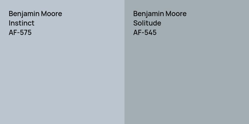 Benjamin Moore Instinct vs. Benjamin Moore Solitude