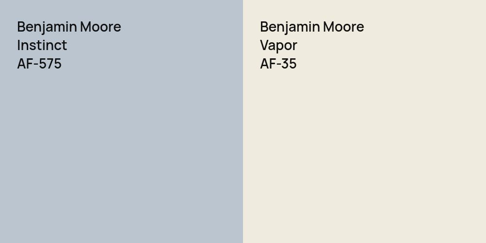 Benjamin Moore Instinct vs. Benjamin Moore Vapor