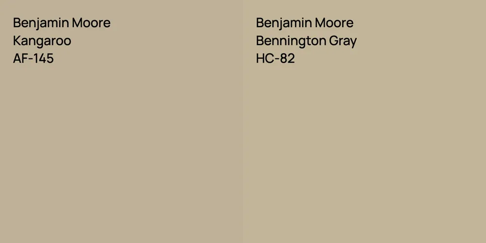 Benjamin Moore Kangaroo vs. Benjamin Moore Bennington Gray