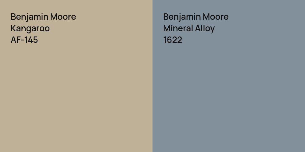 Benjamin Moore Kangaroo vs. Benjamin Moore Mineral Alloy