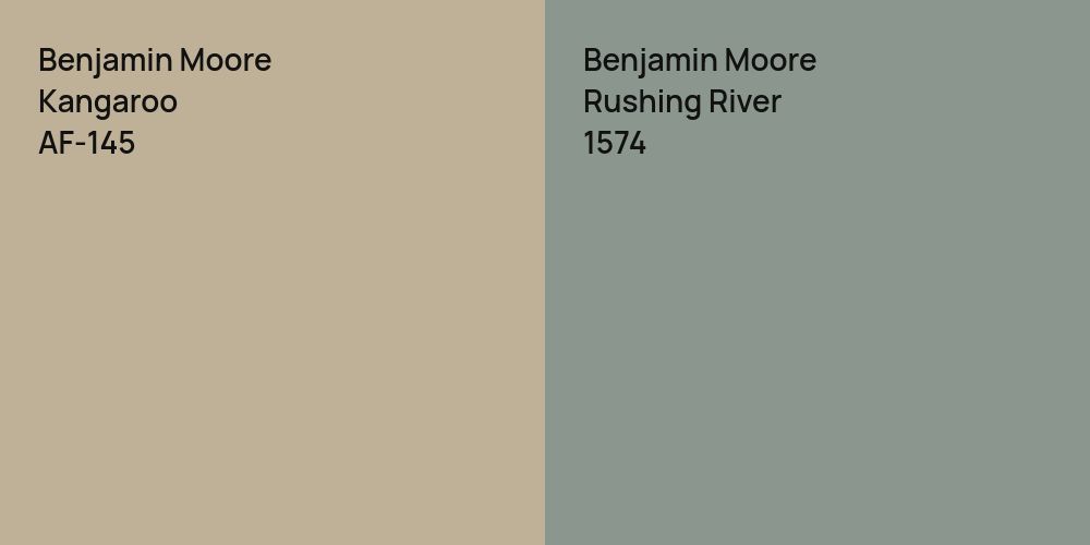 Benjamin Moore Kangaroo vs. Benjamin Moore Rushing River