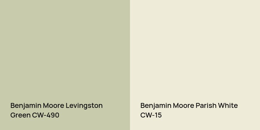 Benjamin Moore Levingston Green vs. Benjamin Moore Parish White