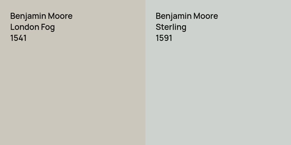 Benjamin Moore London Fog vs. Benjamin Moore Sterling