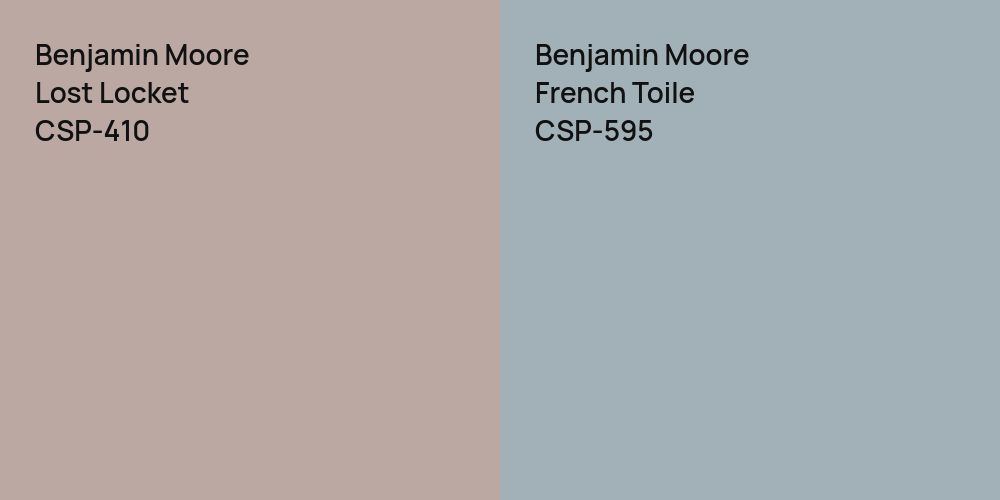 Benjamin Moore Lost Locket vs. Benjamin Moore French Toile