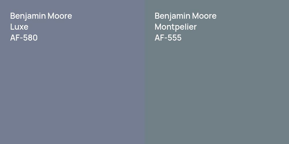 Benjamin Moore Luxe vs. Benjamin Moore Montpelier