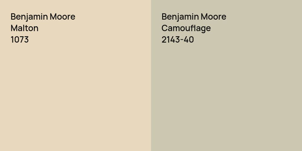 Benjamin Moore Malton vs. Benjamin Moore Camouflage