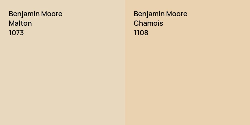 Benjamin Moore Malton vs. Benjamin Moore Chamois