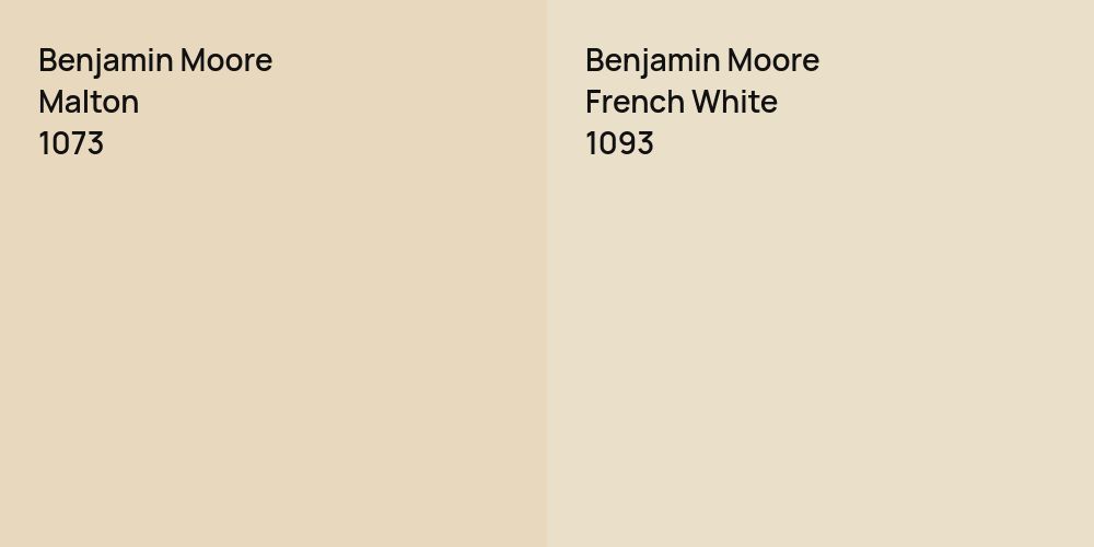 Benjamin Moore Malton vs. Benjamin Moore French White