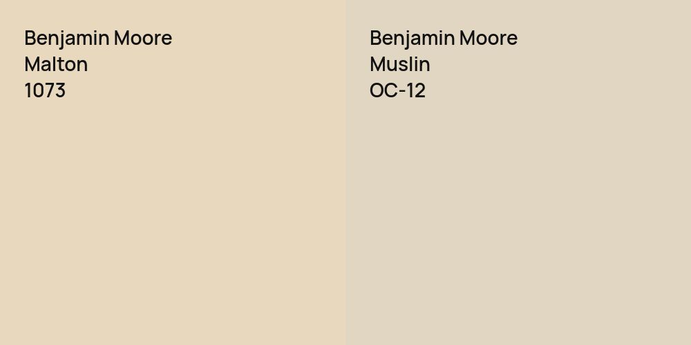 Benjamin Moore Malton vs. Benjamin Moore Muslin