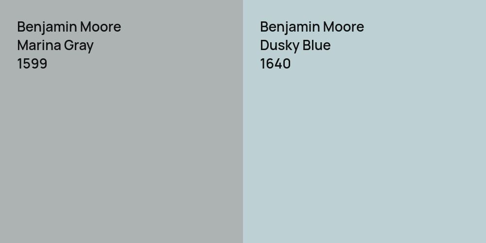 Benjamin Moore Marina Gray vs. Benjamin Moore Dusky Blue