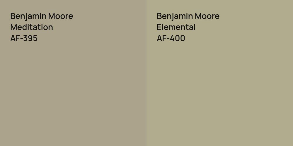 Benjamin Moore Meditation vs. Benjamin Moore Elemental