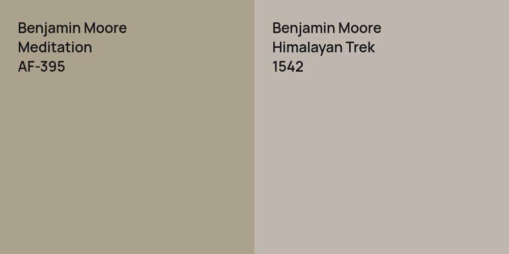 Benjamin Moore Meditation vs. Benjamin Moore Himalayan Trek