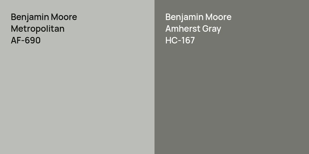 Benjamin Moore Metropolitan vs. Benjamin Moore Amherst Gray