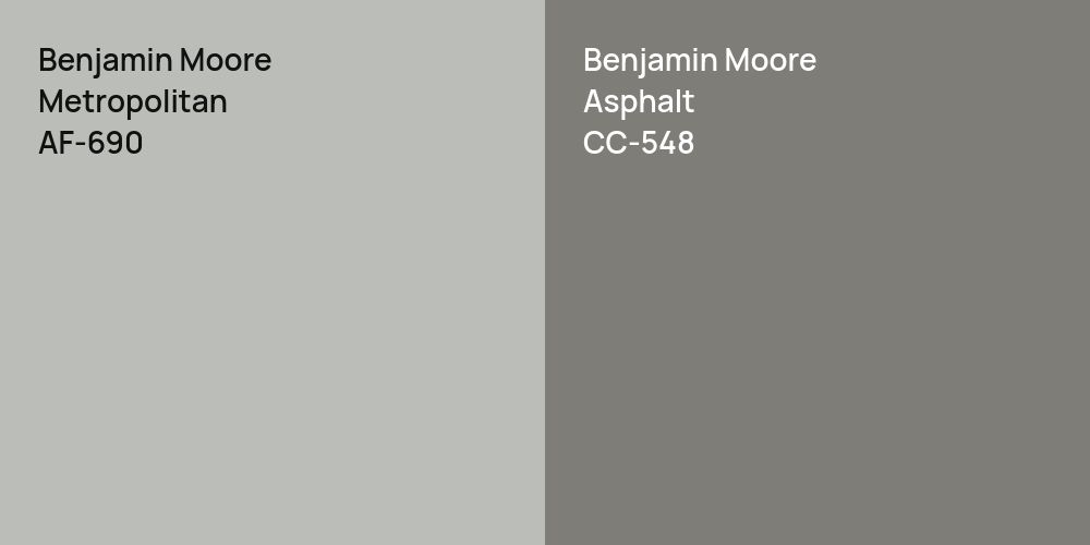 Benjamin Moore Metropolitan vs. Benjamin Moore Asphalt